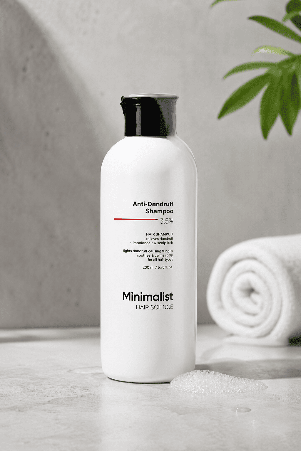 Minimalist Anti-Dandruff Shampoo | For Women & Men | 200 ml