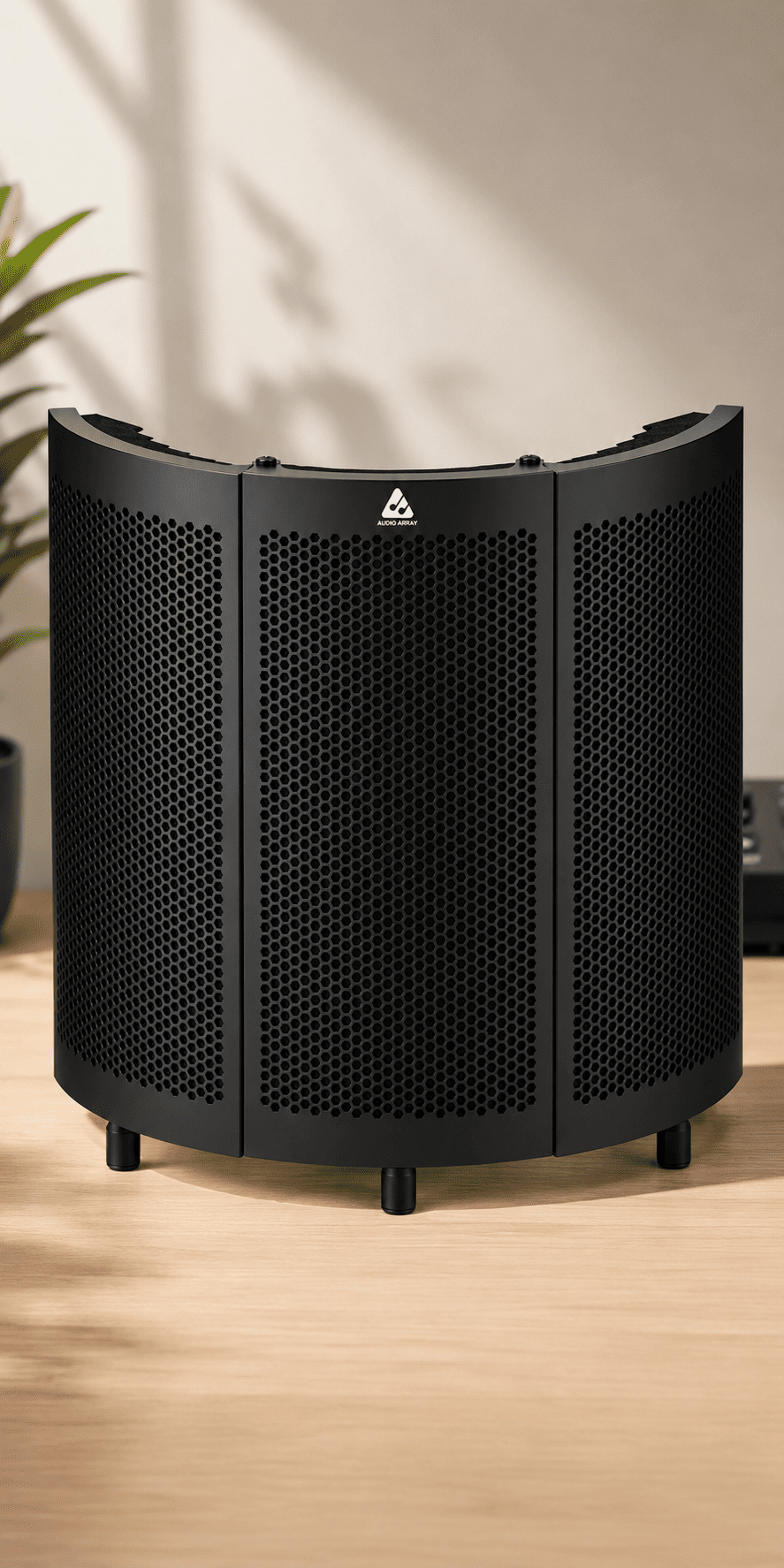 Audio Array AA-02 3-Panel Curved Isolation Shield with Insulation