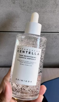 Madagascar Centella Tone Brightening Capsule Ampoule, Calming Moisturizing Brightening