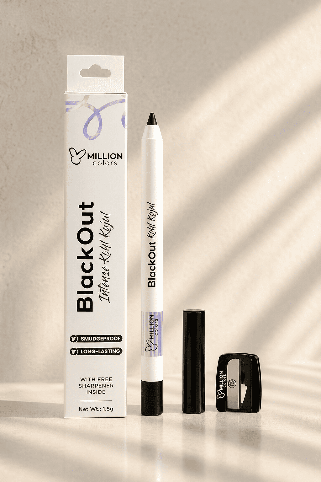 Million Colors Waterproof Blackout Kohl Kajal