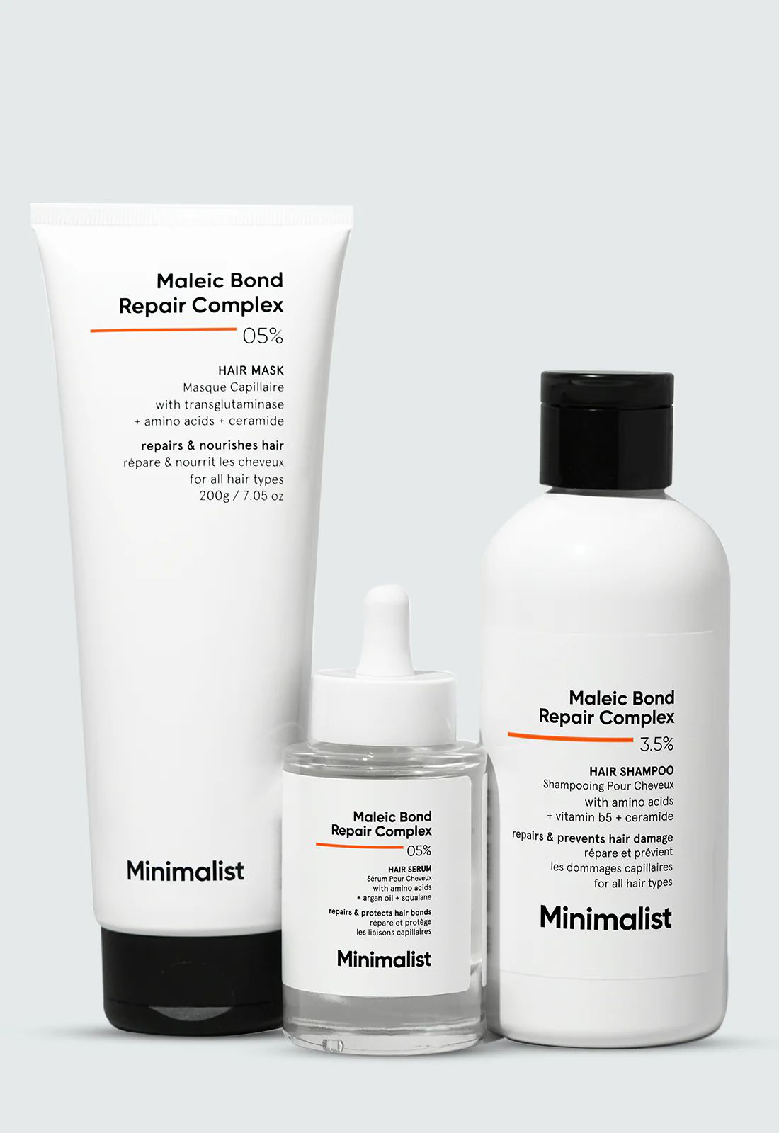 Minimalist Maleic Bond Repair Hair Care Gift Set